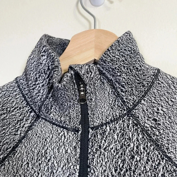 LULULEMON | RUSH HOUR LONG SLEEVE LUON SPRAY JACQUARD WHITE BLACK - Picture 10 of 16